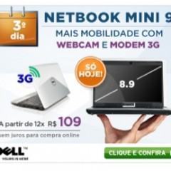Promoção Dias Arrasadores Dell: Mini 9 com 3G e desconto só hoje!