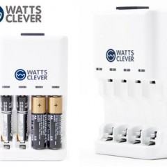 WattsClever Lança Recarregador de Pilhas Alcalinas