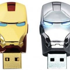 Flash Drives Iron Man 2: Prateado ou Dourado