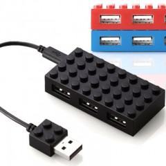 USB Hub em Forma de Bloco LEGO 8×4