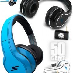 Fones de Ouvido Hi-Fi do Rapper 50 Cent