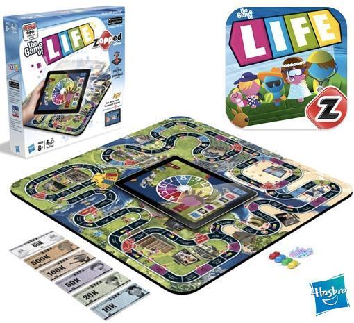 The Game Of Life Zapped Hasbro Junta Jogo Da Vida De Tabuleiro Com O