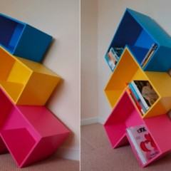Arrow Bookshelf, a estante do Tetris