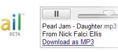 Google Anuncia MP3 para Gmail e Websites