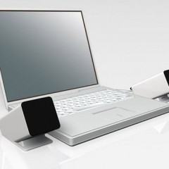 Caixas de Som Elecom ASP-S750 com Design Inclinado