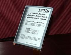 A Epson anuncia E-paper flexível