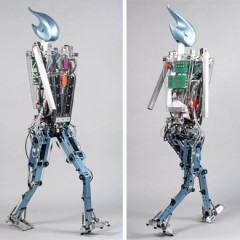 O Robô Flame Anda como um Humano
