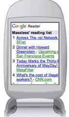 Google Reader agora para celulares