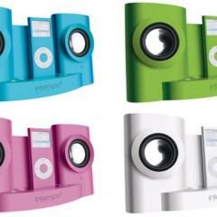 Caixas de Som com Dock e Cores do iPod Nano