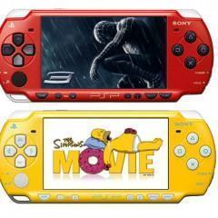 Sony PSP, Agora nos Sabores “Simpsons” e “Homem Aranha”