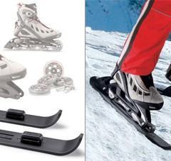 Skatesliders, Patins Inline com Skis