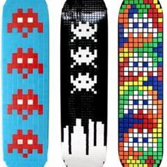 Skateboards Space Invaders