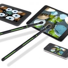 Baquetas Drum Sticks para bateristas de tablets e smartphones