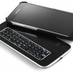 Um case com imãs e teclado Bluetooth para o Galaxy S5