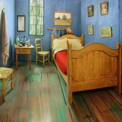 Réplica do quarto de Van Gogh em estilo pós-impressionista disponível no Airbnb!
