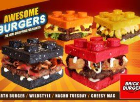 Hambúrgueres (comestíveis) em formato de LEGO!