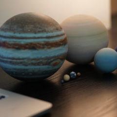 Sistema Solar impresso em 3D em escala real