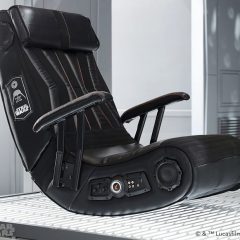 Cadeiras Darth Vader e Stormtrooper com sistema de som Bluetooth