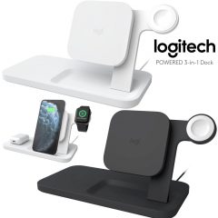 Carregador Sem Fio Logitech 3-em-1 para iPhone, AirPods e Apple Watch