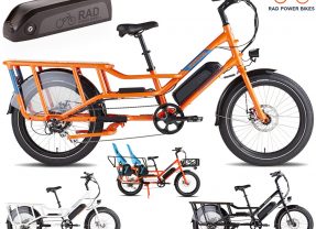 Bicicleta Elétrica de Carga RadWagon 4 com Capacidade para 158Kg de Peso