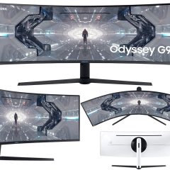 Samsung Odyssey G9 Gaming Monitor com tela QLED curva de 49 polegadas