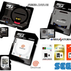 Cartões de Memória MicroSDHC em Homenagem aos Consoles de Videogames Clássicos da Sega: Mega Drive, Sega Saturn e Dreamcast
