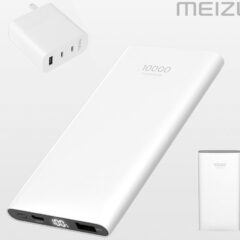 Power Bank Meizu Supercharged USB-C com 10000mAh e Recarga Super Rápida