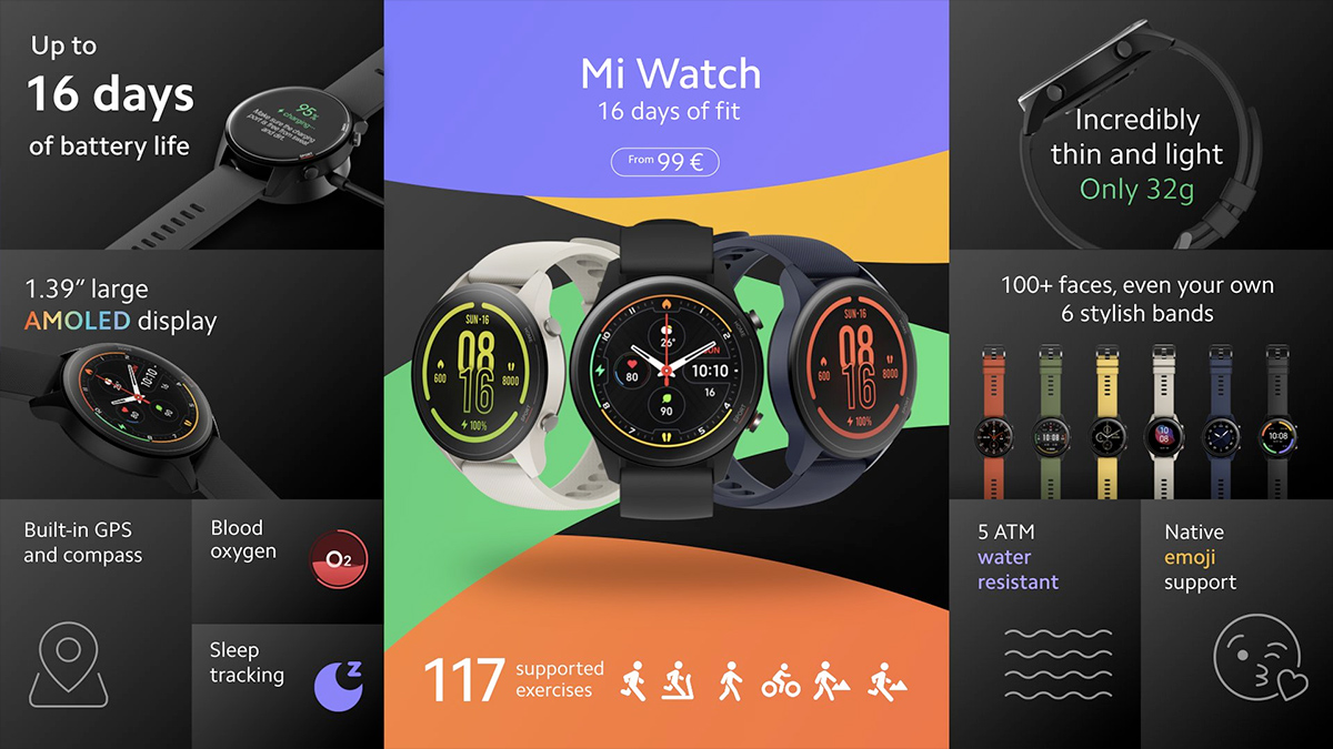 Novo Relógio Smartwatch Xiaomi Mi Watch Revolve miniatura