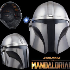Capacete Eletrônico do Pistoleiro Mando da Série Star Wars The Mandalorian