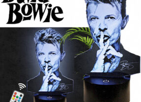 Luminária David Bowie 3D LED – Aniversário 72 Anos do Camaleão do Rock