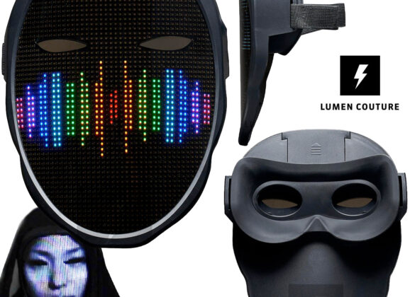Máscara LED da Lumen Couture Mostra Seu Rosto ou Diversas Animações