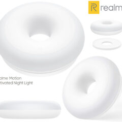 Luz Noturna Realme Night Light com Forma de Donut e Sensor de Movimentos
