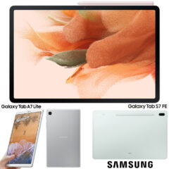 Novos Tablets Samsung Galaxy Tab S7 FE e Galaxy Tab A7 Lite