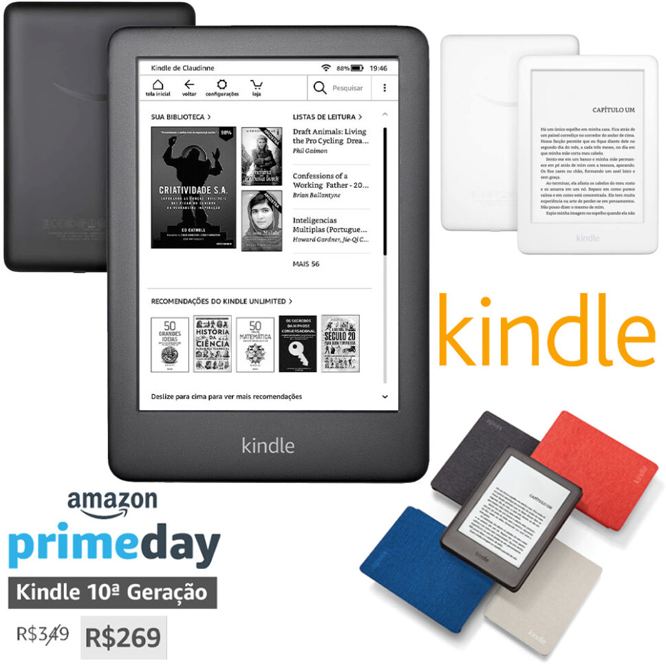 Amazon Prime Day: Kindle 10a. Geração na Promoção por R$269 - Digital ...