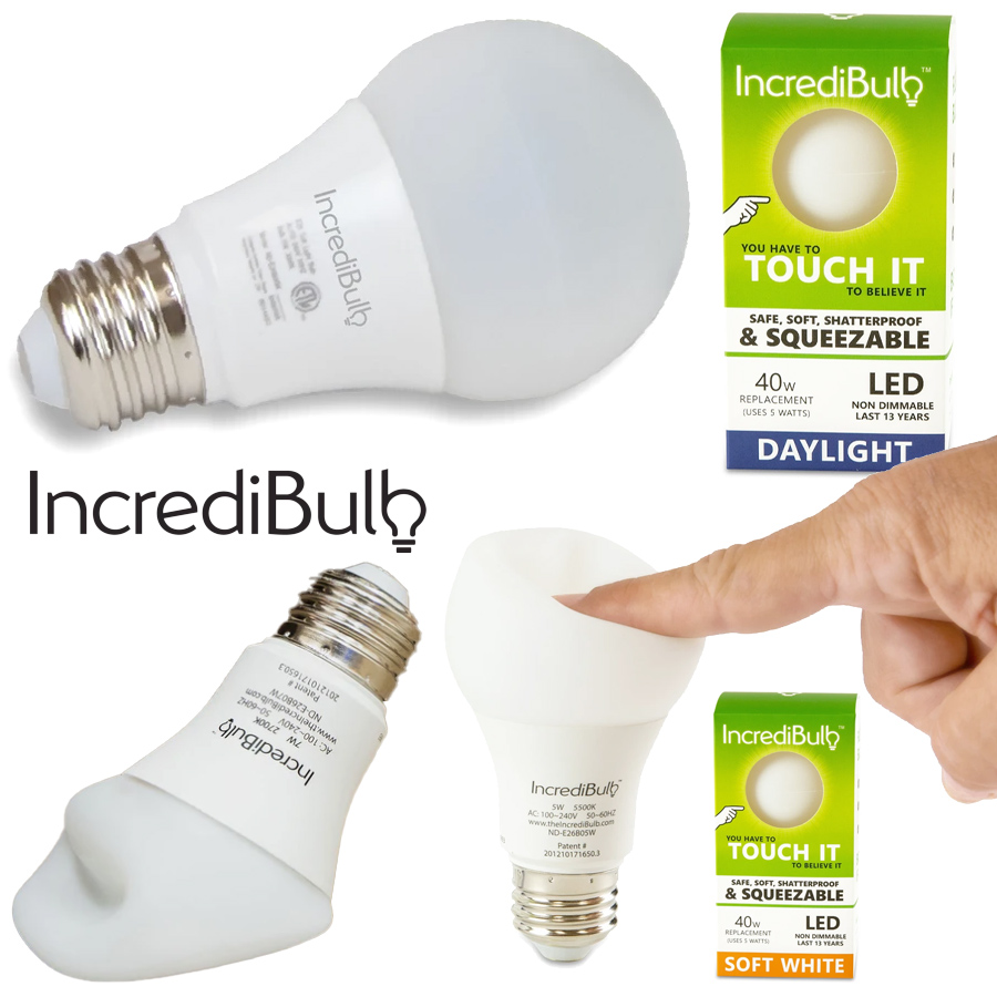 IncrediBulb, a Lâmpada LED Inquebrável, Flexível e Maleável miniatura