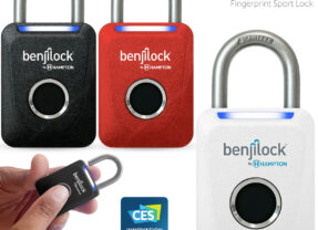 Cadeado Eletrônico BenjiLock Fingerprint Sport com leitor de impressões digitais