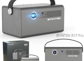 Projetor Portátil BYINTEK R17 Pro com 3D e tela de 300 polegadas