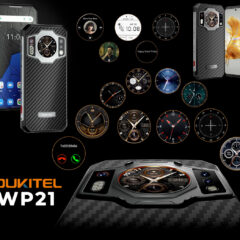 Smartphone Oukitel WP21 Rugged com tela dupla e bateria de 9.800mAh