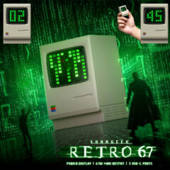 Carregador Shargeek Retro 67W com design clássico do Macintosh 1984