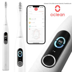 Escova de dente inteligente Oclean X Pro Elite Smart com tela colorida
