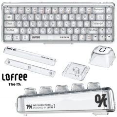 Lofree 1% Transparent Keyboard, um teclado mecânico todo transparente