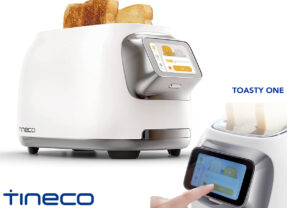 Torradeira inteligente Tineco Toasty One com tela LCD e torragem independente em cada baia