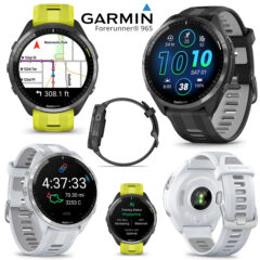 Relógio Garmin Forerunner 965 Smartwatch com bezel de titânio e tela AMOLED