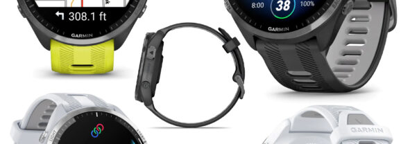 Relógio Garmin Forerunner 965 Smartwatch com bezel de titânio e tela AMOLED