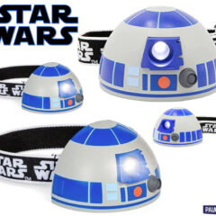 Lanterna de cabeça R2-D2 Star Wars com efeitos sonoros