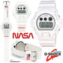 Relógio Casio G-Shock DW6900 NASA com design clássico, atemporal e arredondado