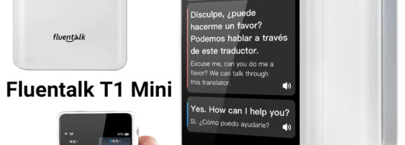 Fluentalk T1 Mini com tradução instantânea de 36 idiomas em 88 sotaques diferentes