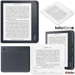 Leitor digital Rakuten Kobo Libra 2 com botões físicos