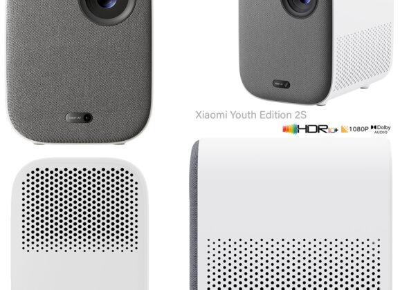 Projetor Xiaomi Youth Edition 2S com Inteligência Artificial para melhorar imagem