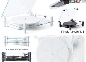 Toca-Discos Transparent Bluetooth Turntable com design lindo e som superior
